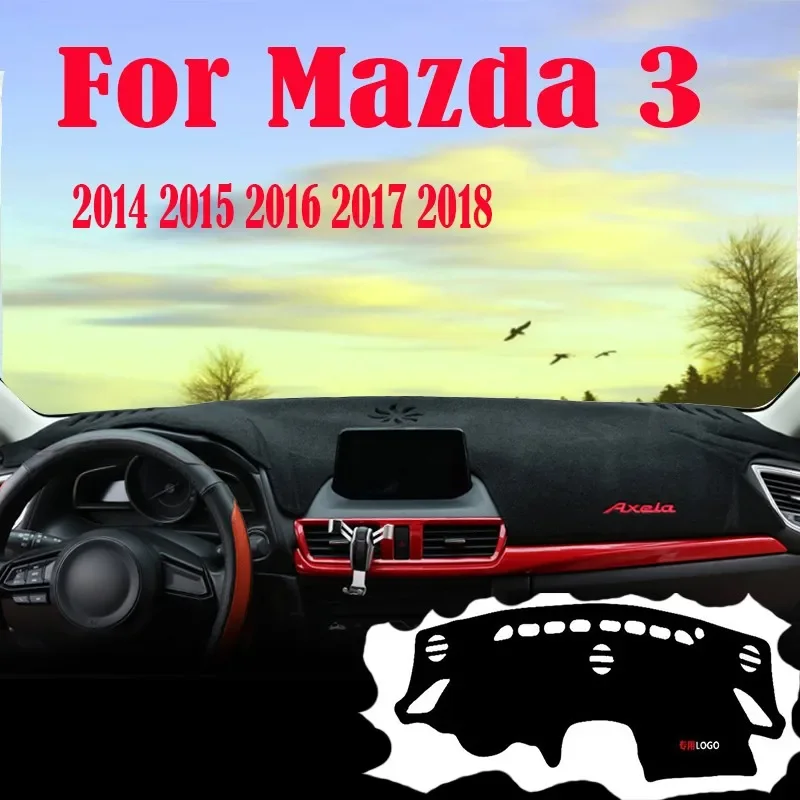 

Car Dashboard Cover Mat For Mazda 3 BM Axela 2014 2015 2016 2017 2018 Sun Shad Pad Instrument Panel Carpets ANti-UV Accessories