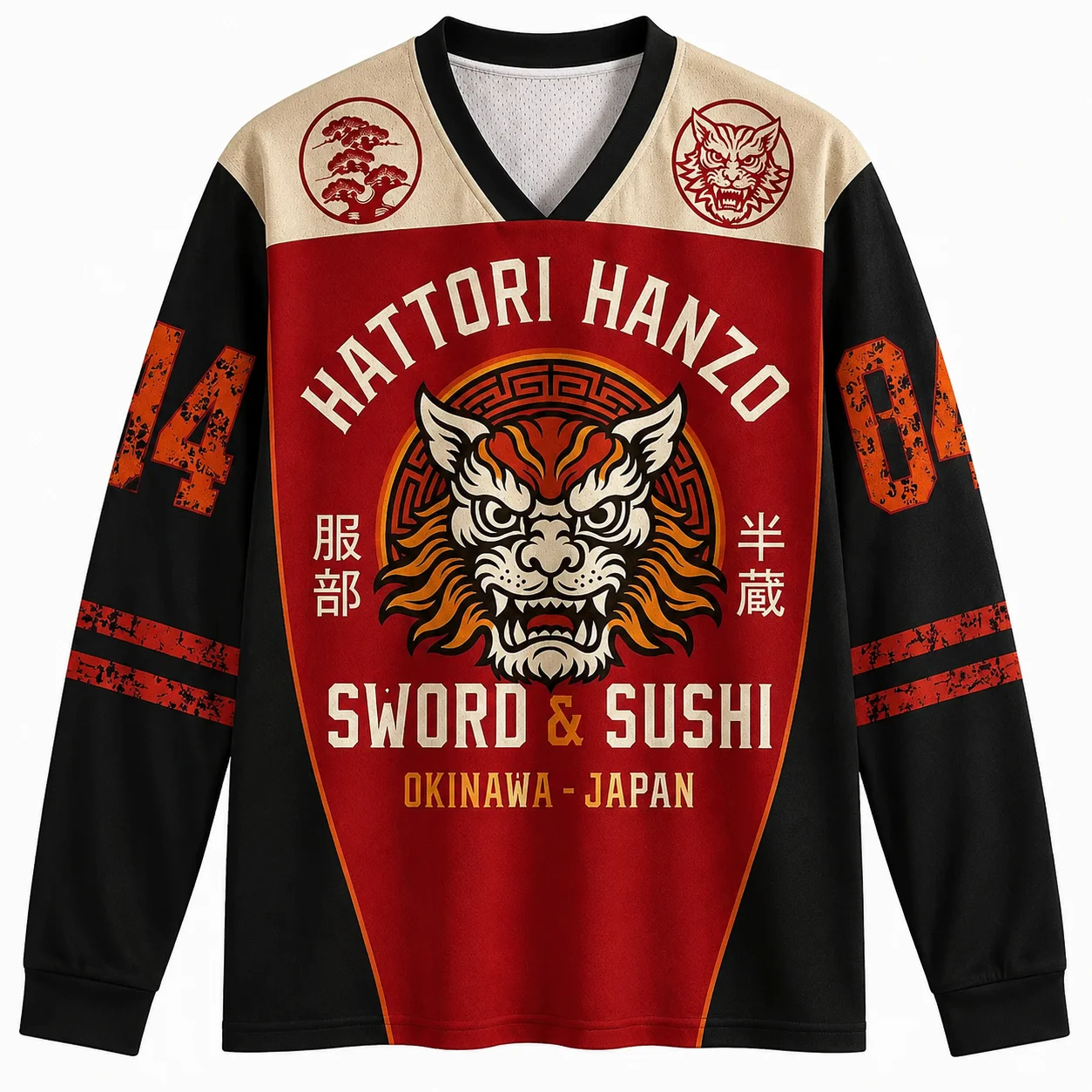 2026 Vintage Japan Style Tiger Graphic Long Sleeve Jersey Shirt Y2K Harajuku Streetwear 3D Print Unisex Casual Tops
