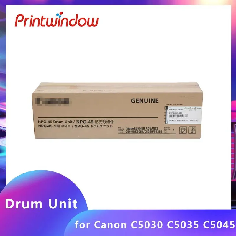 

Оригинальный Фотобарабан NPG-45 G46 для Canon iR C5030 C5035 C5045 C5051 C5235 C5240 C5250 C5255, барабан в сборе 2778B002AA