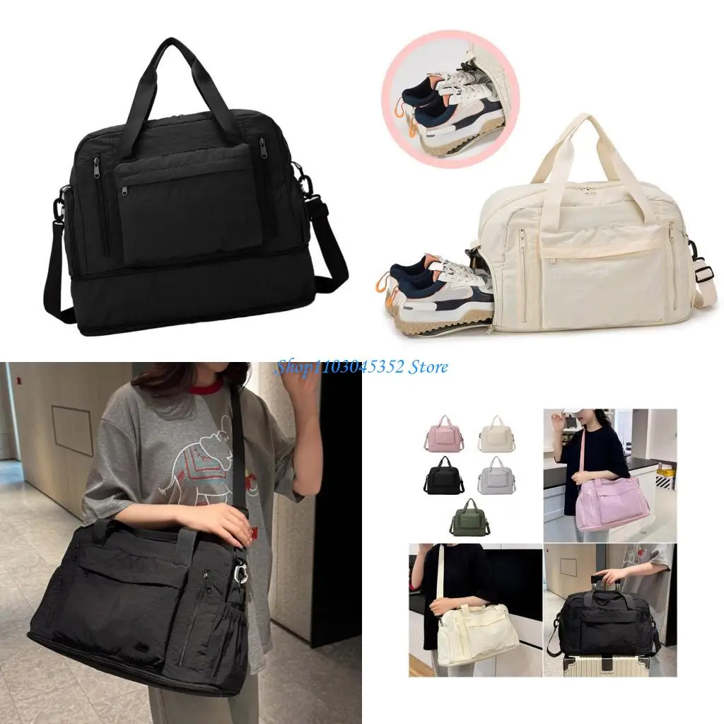 

Multi Purpose Expandable Carryall Bag Large Capacity Lightweight Water Resistant Wet and Dry Separation For Short Trip