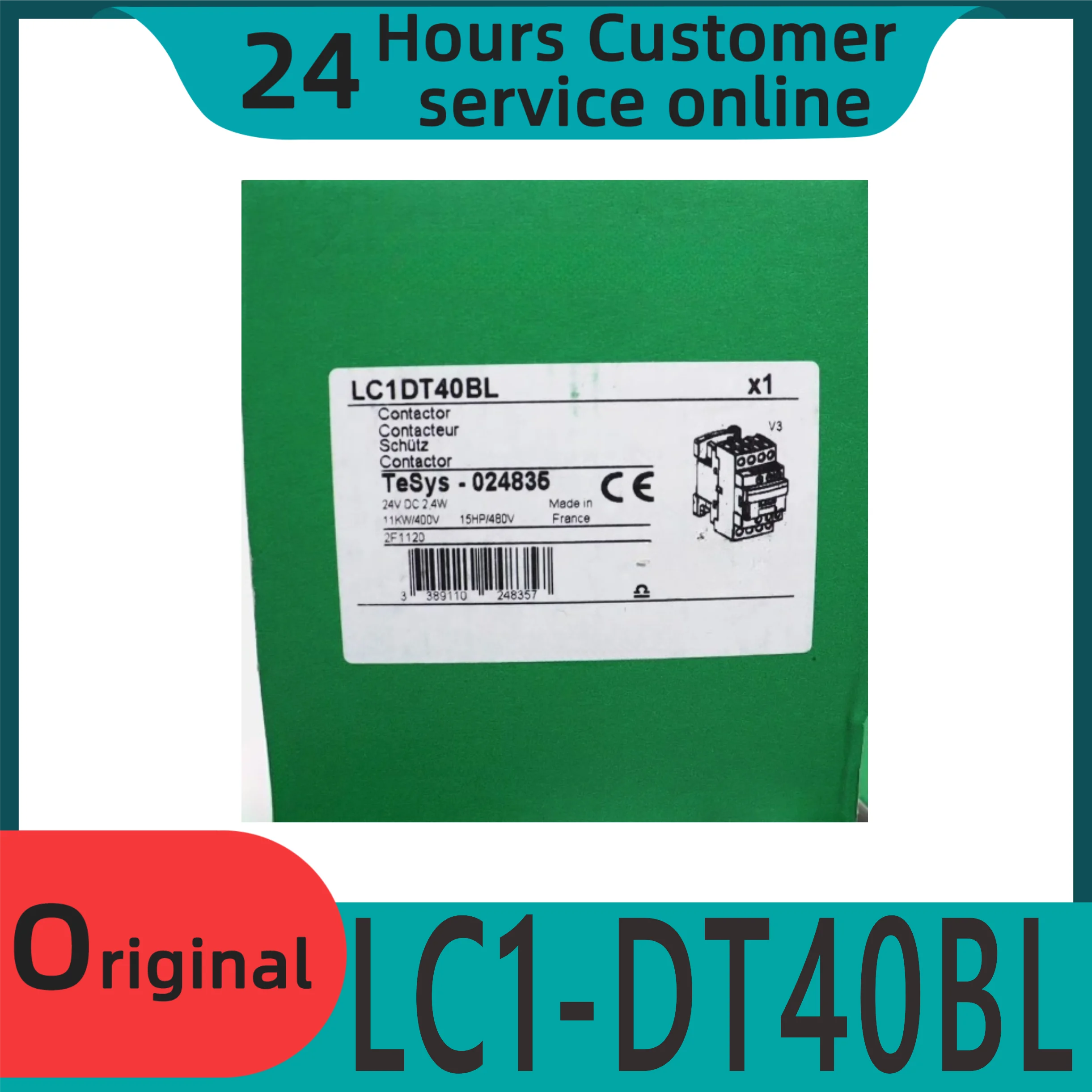 

New original LC1-DT40BL DC contactor LC1DT40BL 40A DC24V