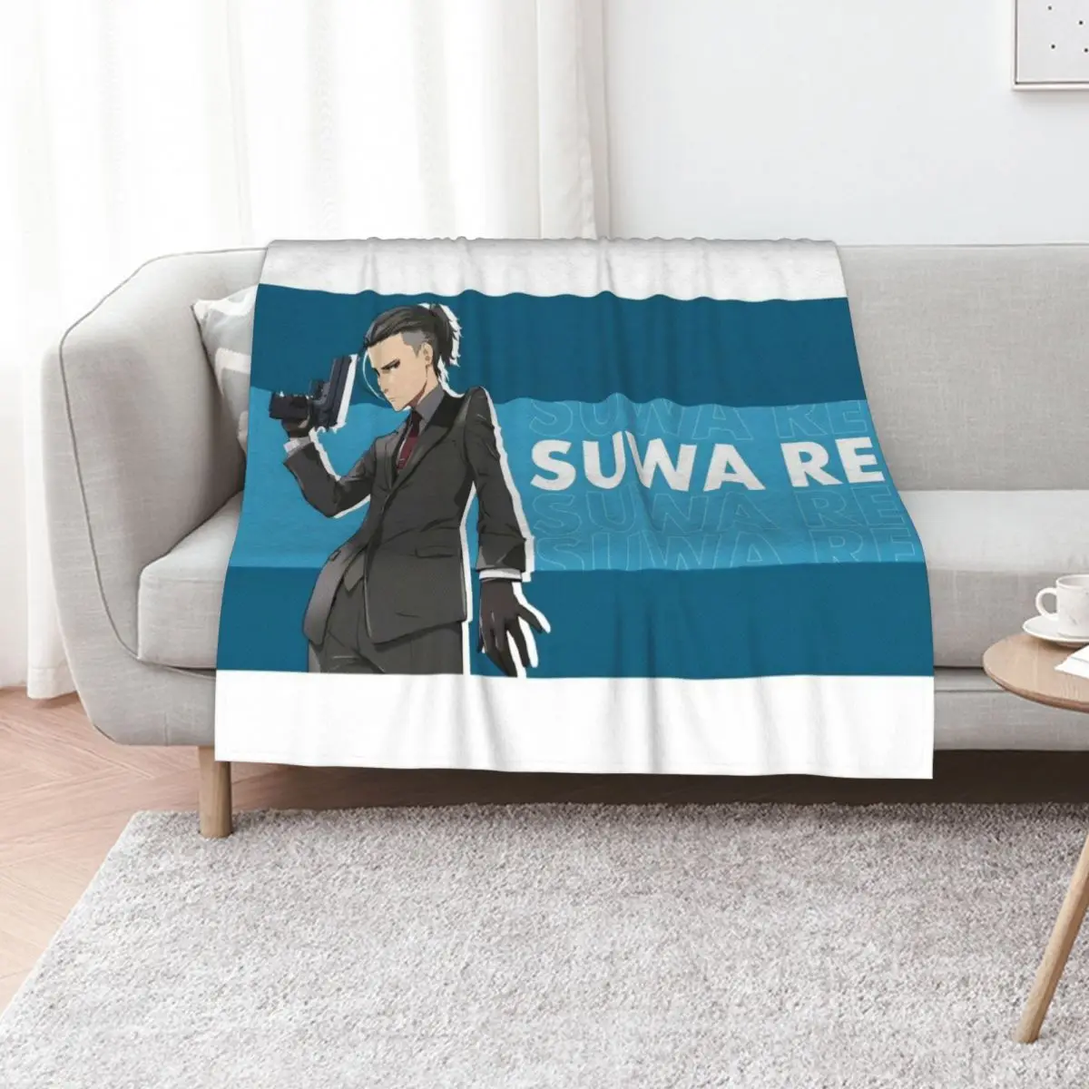 Rei buddy daddies Throw Blanket Picnic Flannels manga sofa bed Kid'S blankets and throws Blankets