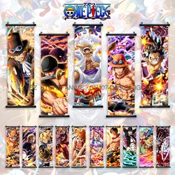 ONE PIECE Rotoli Immagine Anime Law Decorazione della casa Rufy Gear 5 Opere d'arte da parete Roronoa Zoro Appeso Pittura Sanji Tela Poster