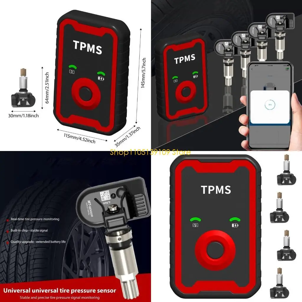 

Универсальный датчик давления в шинах автомобиля, оповещения в реальном времени, программирование датчика TPMS