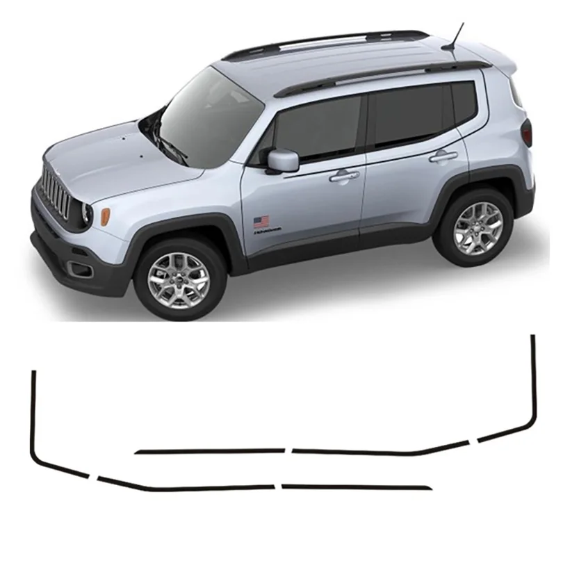 

Спортивный стиль, матовая черная контурная полоса, линия талии, виниловая наклейка, автомобильные наклейки, аксессуары для Jeep Renegade 2015-2021