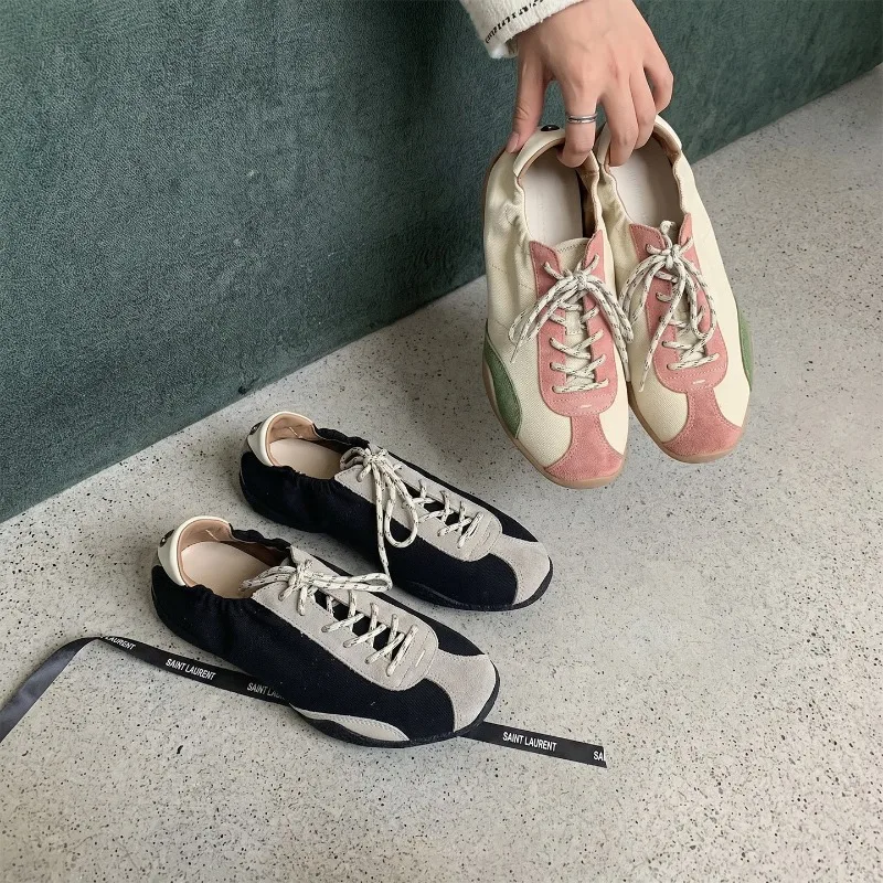 

New Women's Shoes Exquisite Leather Moral Training Shoes for Woman Fashion Soft Sports Casual Shoe Designer Shoes Zapatos Mujer