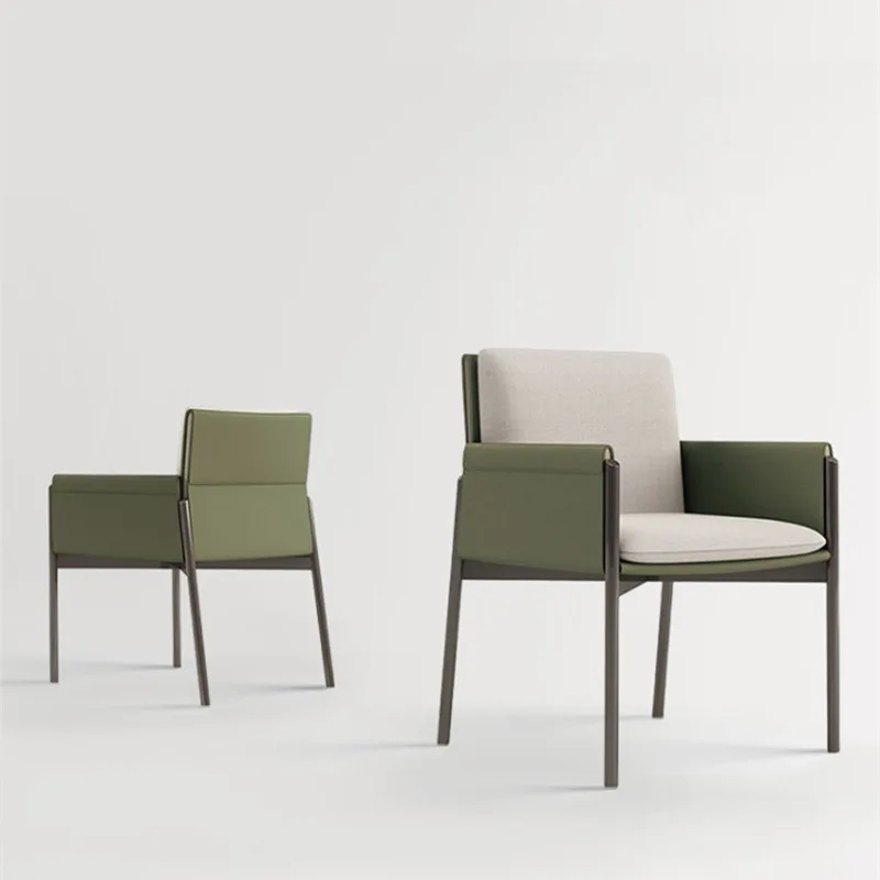 

Dining chair Modern simple living room Single leisure chair Designer hotel model room Sales office High-end backrest