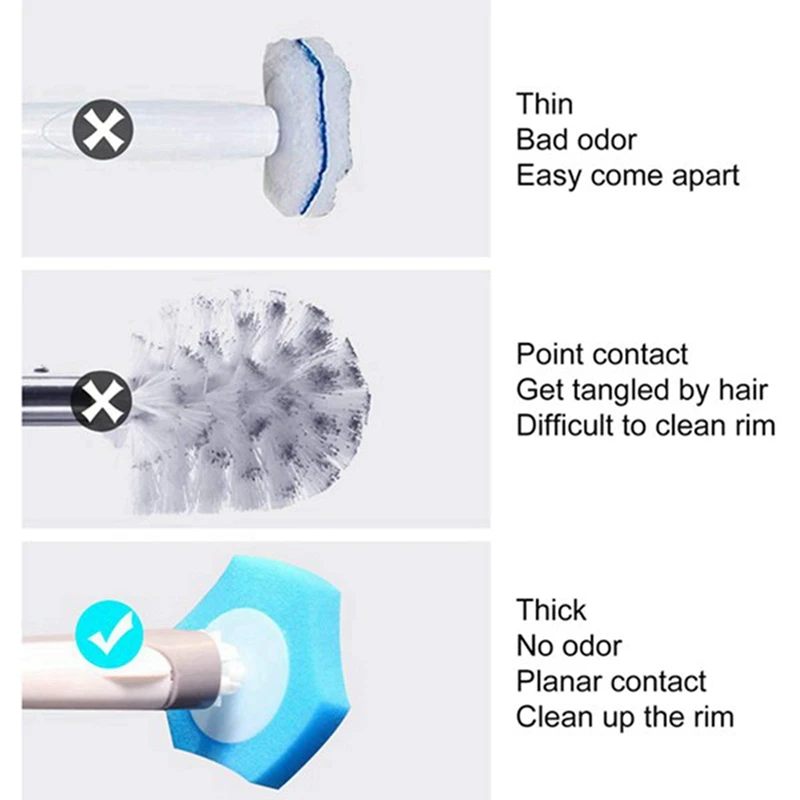 Disposable Toilet Cleaning System Disposable Toilet Flushable Refill Fresh Brush Flushable Refills - 240 Refills