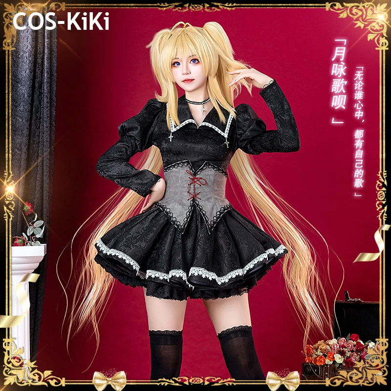 

COS-KiKi Shugo Chara Tsukiyomi Utau игровой костюм готическое платье великолепная милая униформа косплей костюм Хэллоуин вечерние наряд женский