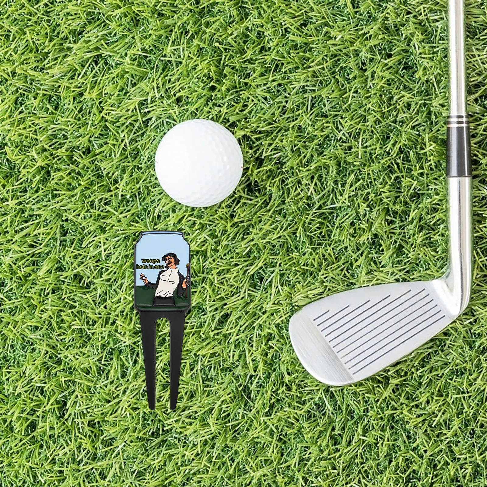 

Golf Green Repair Tool Enamel Design Ergonomic Grip Lightweight Portable Divot Fixer For Ball Alignment Marking Golf Accessories