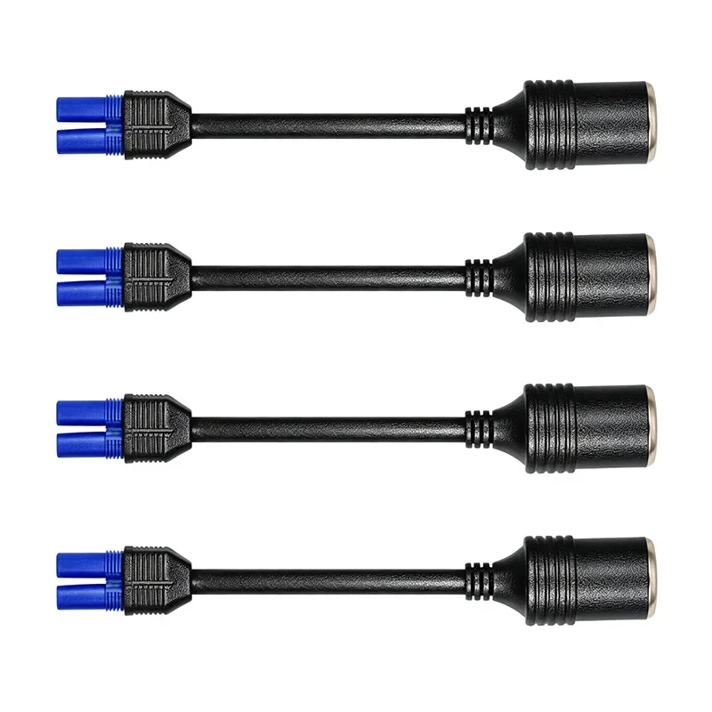 EC5 to OBD Car Power Cord DC 12V/24V Cigarette Lighter Adapter EC5 Male Female 2.5 Square Multi-function Connector 0.3-2 Meters