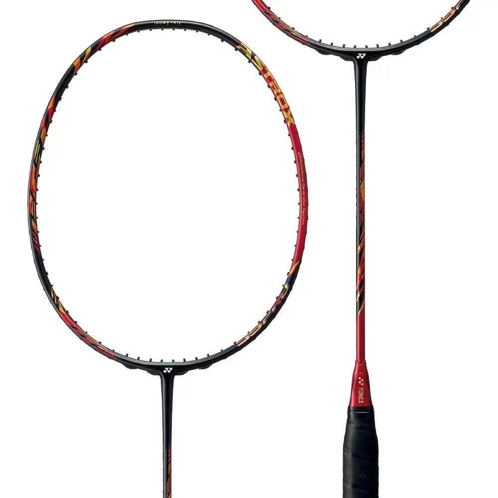 Yonex profissional raquete de badminton com corda, alta qualidade fibra de carbono, ofensivo, 4UG5, AX99 Pro, branco, vermelho, 4 pcs