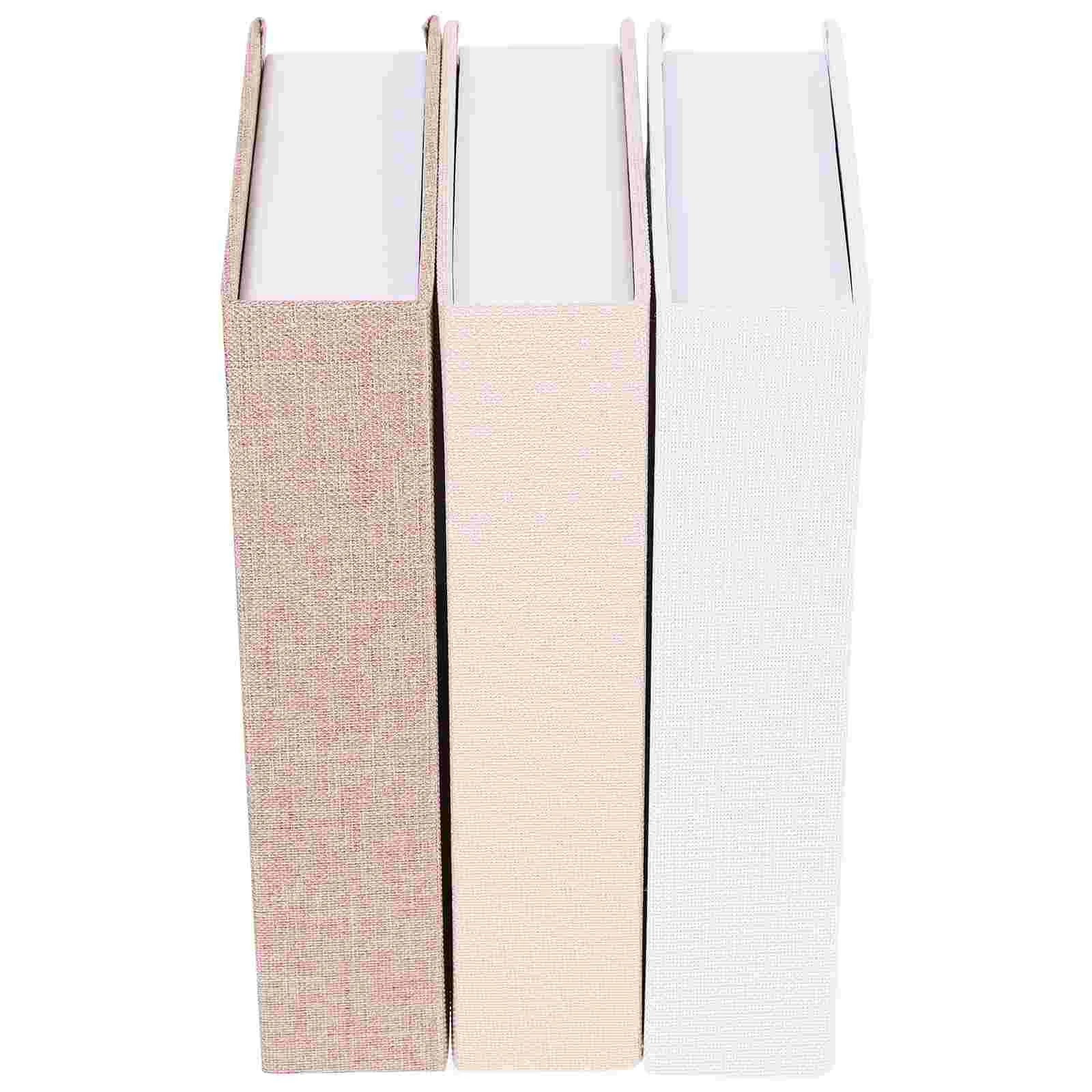 

3 Pcs Imitation Book Decoration Man Coffee Table Books Paper Storage Organizer