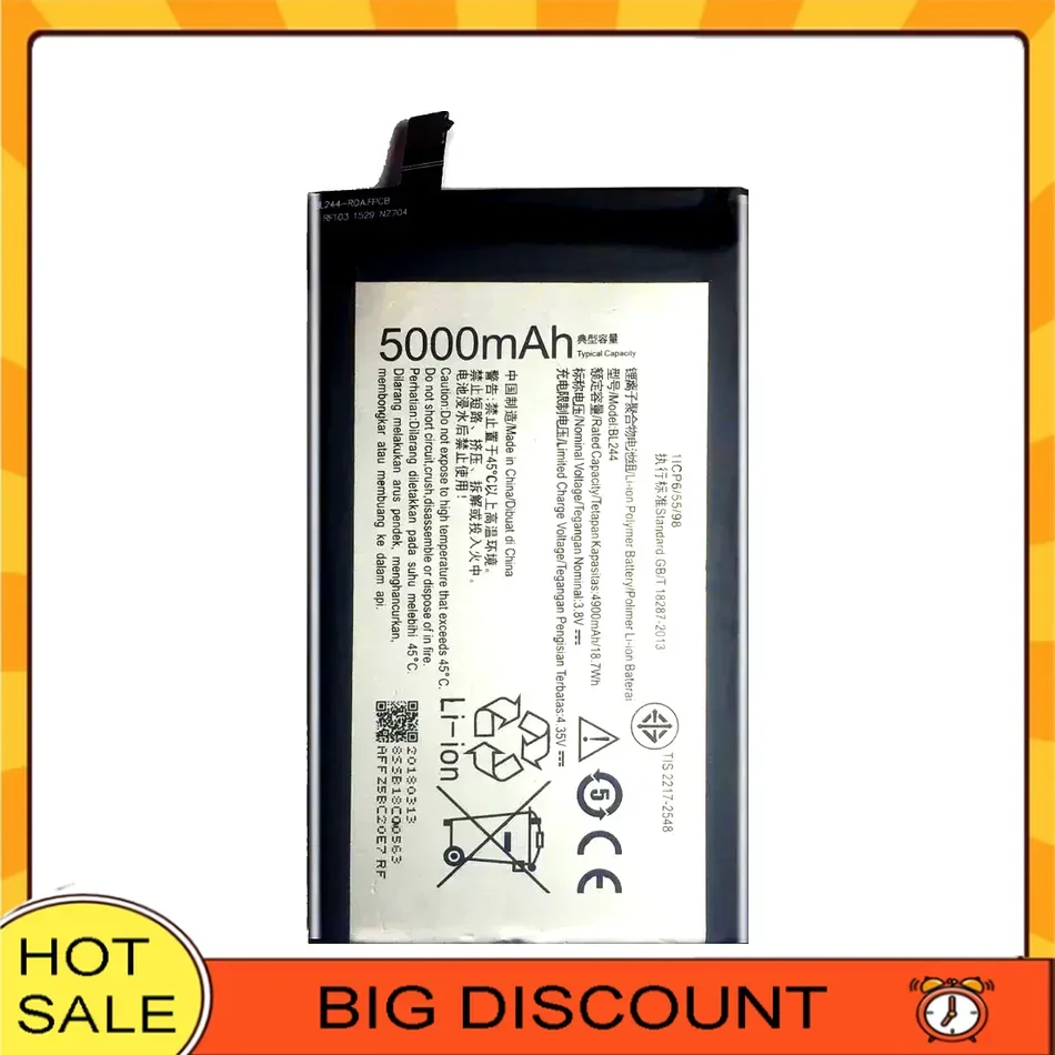 

For Lenovo P1 C58 C72 P1c58 Mobile Phone Battery 4900mAh High Capacity