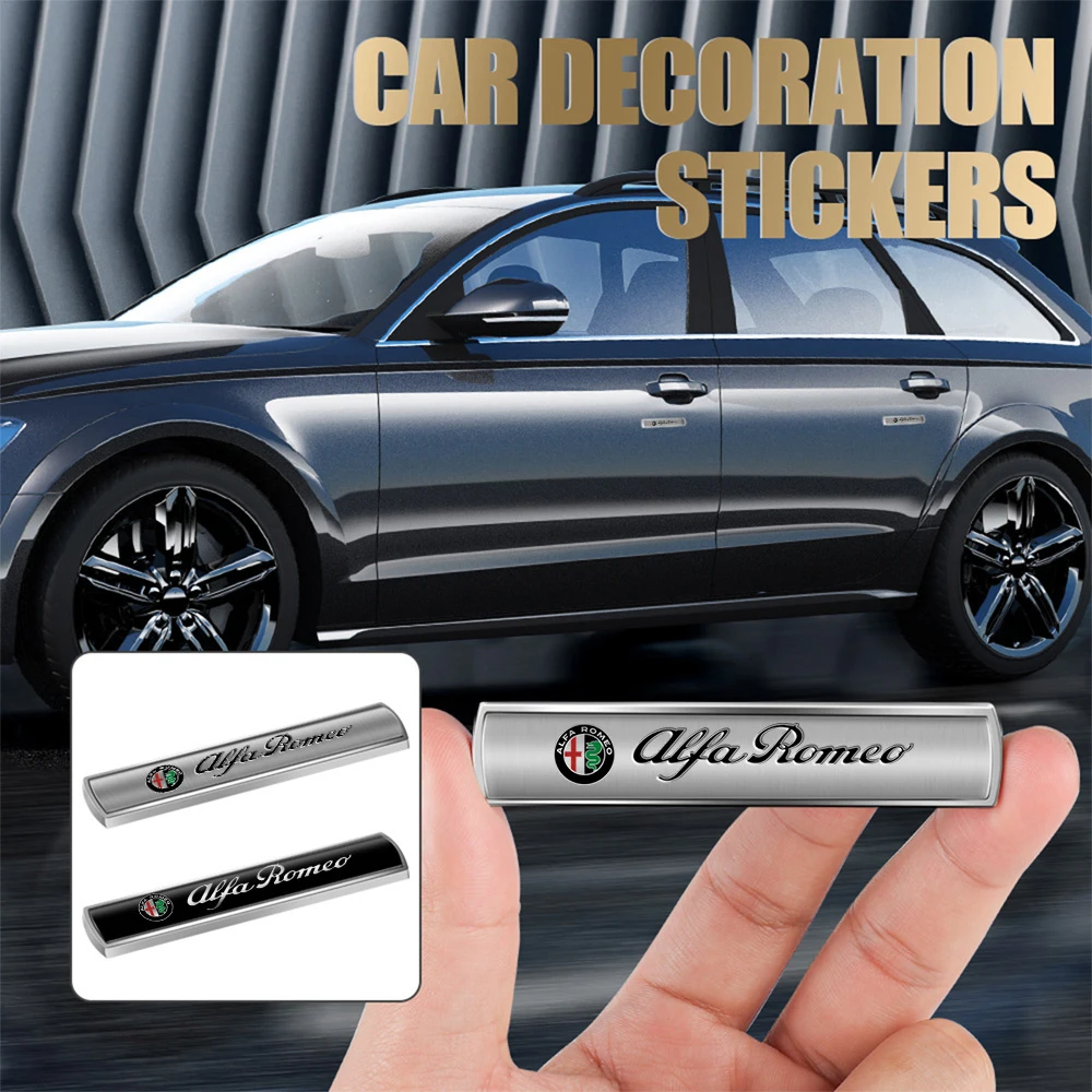 3D Metal Car Body Trunk Emblem Sticker Window Badge Decals For Alfa Romeo Giulietta Sportiva Giulia 147 159 156 MiTo Accessories