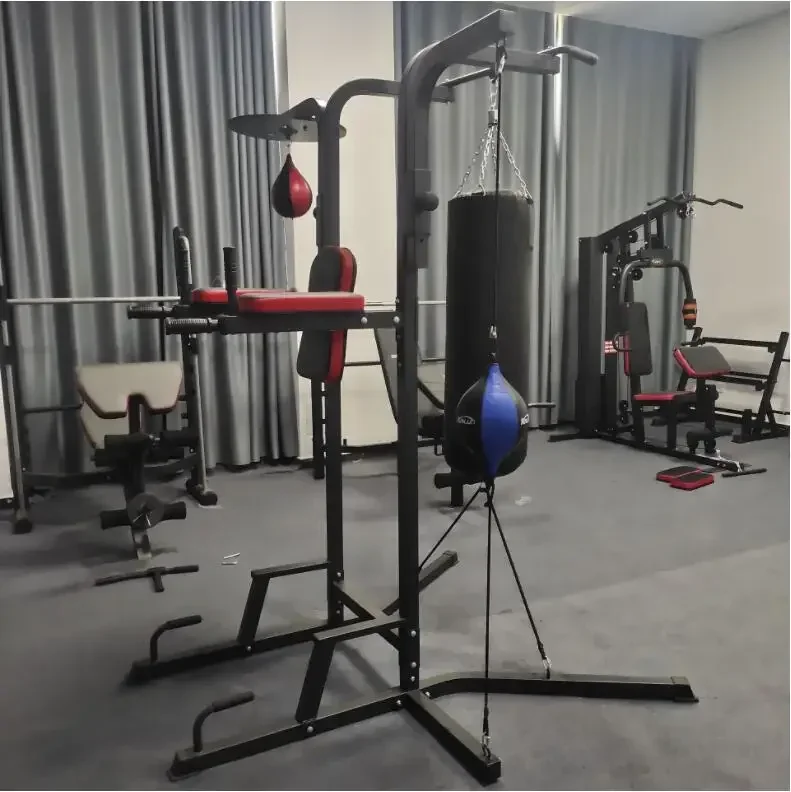 حامل قائم بذراع سحب متعدد الوظائف للتدريب على كرة سرعة الملاكمة على شكل كمثرى