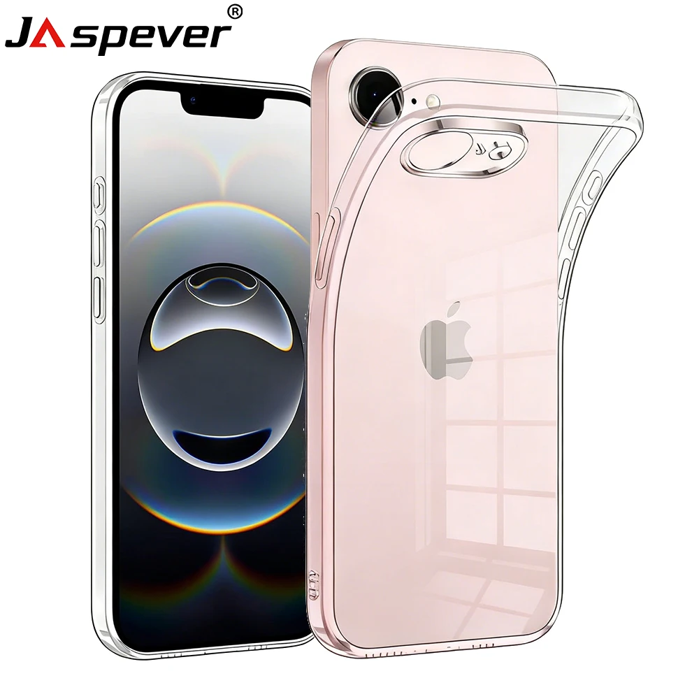 Funda Transparente Suave para iPhone 17e 16e 17 16 e, Carcasa Trasera de Silicona Ultrafina Transparente para iPhone 17e iPhone 16e, Antigolpes