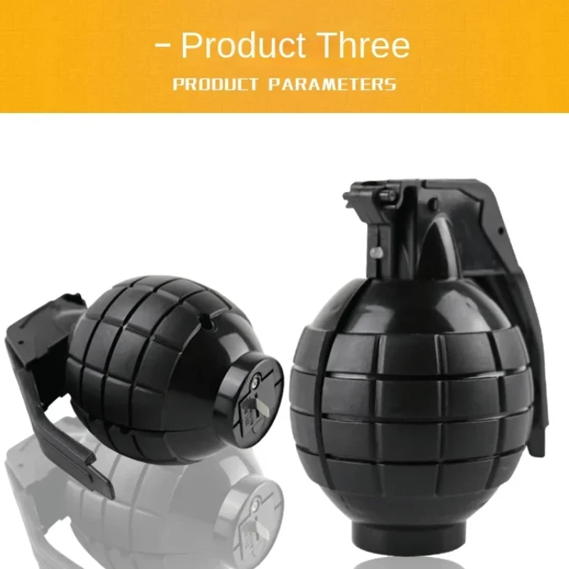 Grenade accessoire enfants jeu de plein air jouet en plastique modèle Cosplay jouet Grenade Simulation son lumière accessoires cadeau pour garçon