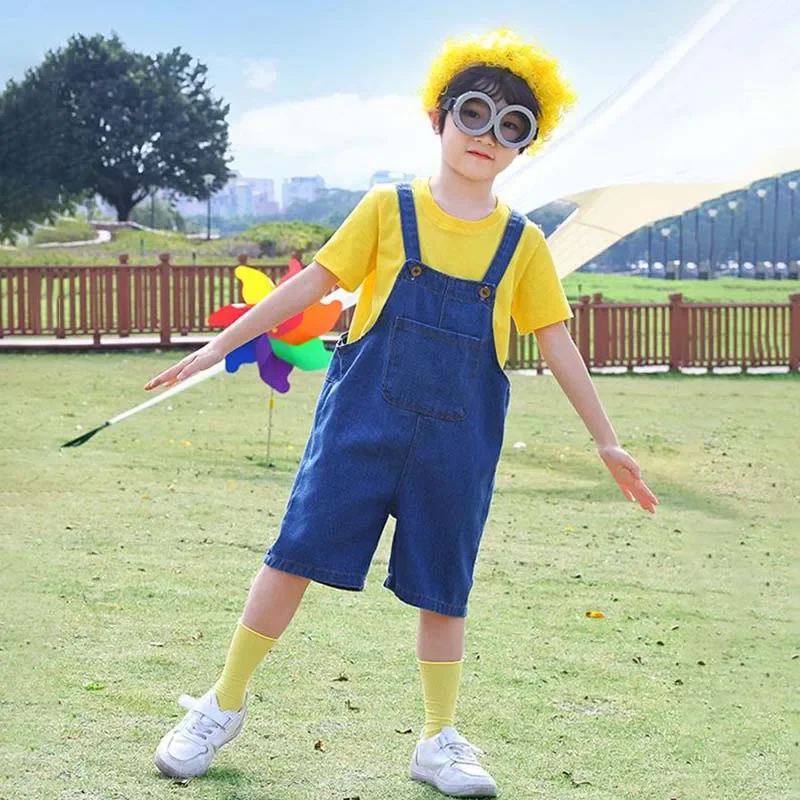 

2025 Halloween Film dessin animé Minion homme Cosplay Costume drôle combinaison mignonne méprisable moi Halloween