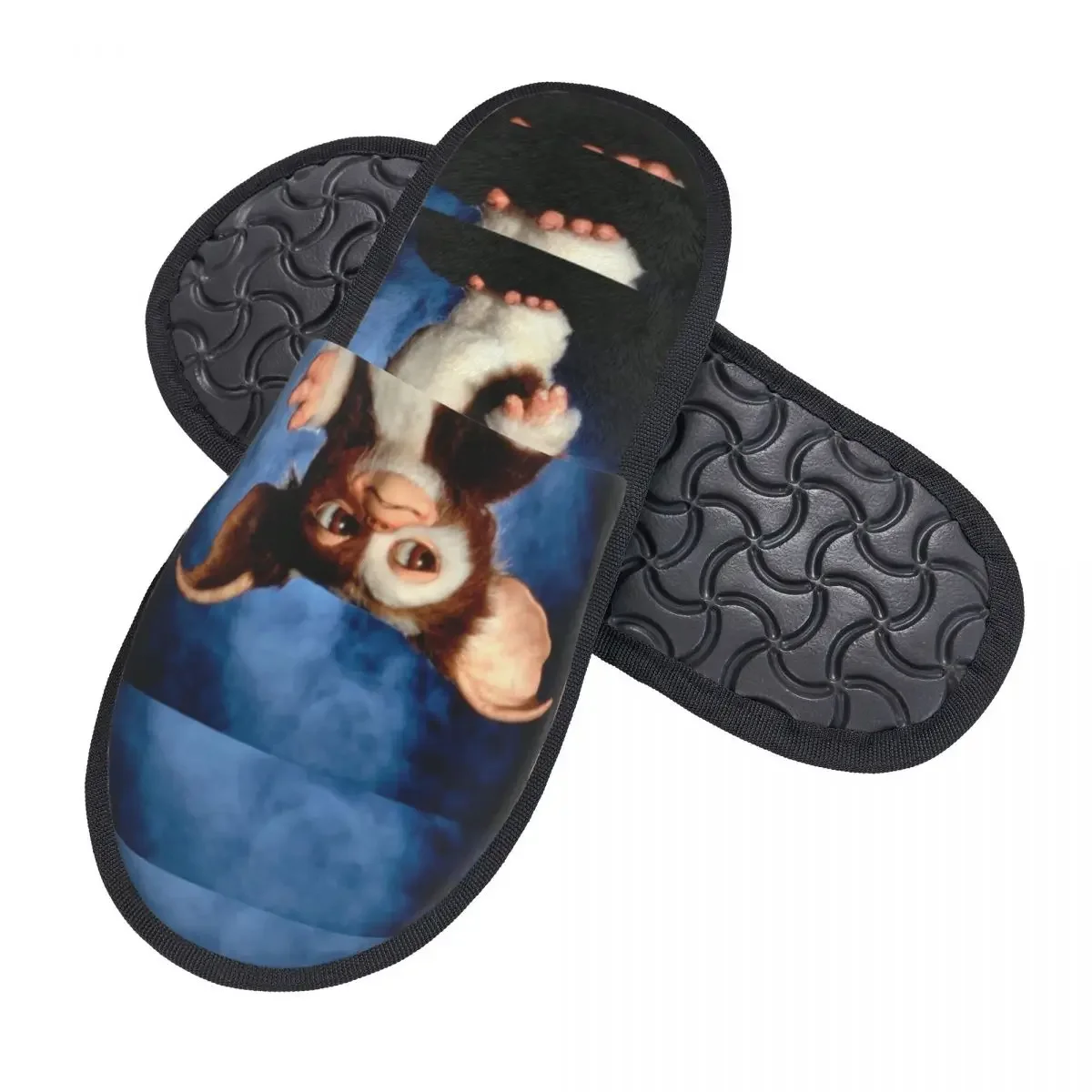 Gremlins Mogwai House Slippers Women Soft Memory Foam Cute Gizmo Monster Movie Slip On Hotel Slipper Shoes