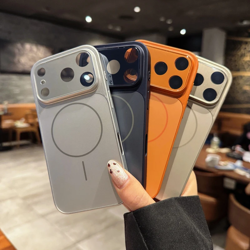 

Luxury Magnetic Matte Translucent Case For iPhone 17 16 15 14 13 12 Pro Max Shockproof 15ProMax Magsafe Wireless Charging Clear
