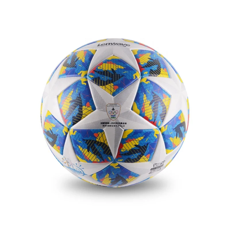 Palloni da calcio professionali ad incollaggio termico con ferita in nylon, taglia 5, design personalizzato, partita ufficiale, allenamento per interni ed esterni