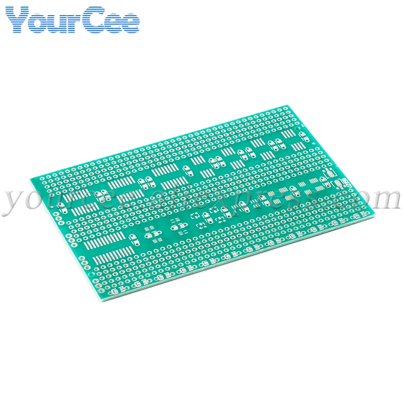 LQFP SOP QSOP QFP 7*11CM 7x11CM Single Sided Multi Package SMD Universal Board Adapter PCB Pinboard DIP Pin IC Test Plate