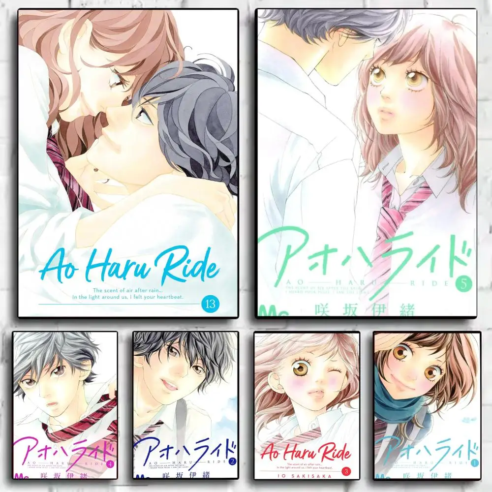A-Ao Haru Ride Anime Poster Stickers HD Waterproof Painting Wall Art for Bedroom Living Room Home Decor Decoration Gift
