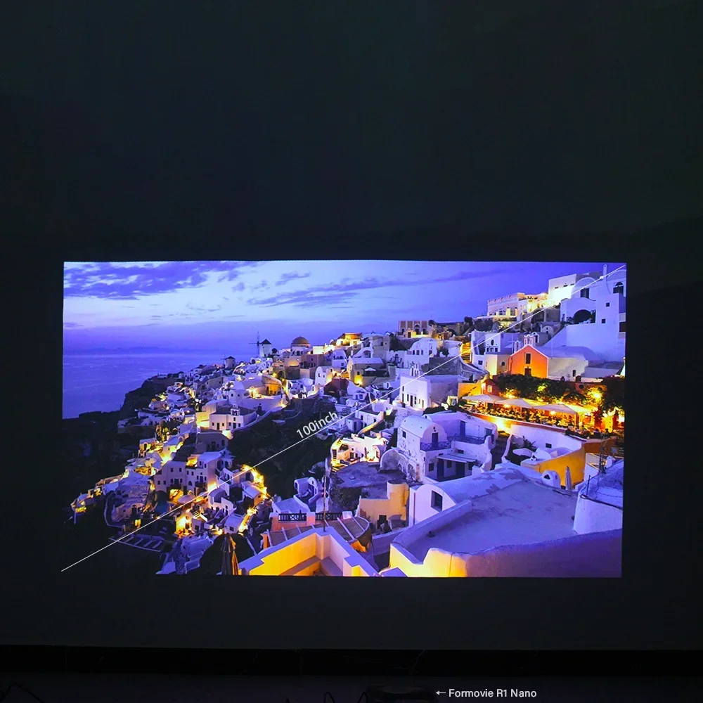 Fengmi Formovie Projetor Laser Ultra Curto Lance, Suporte Nano, Android Home Theater, Close Range, 1200 ANSI, R1C-R1