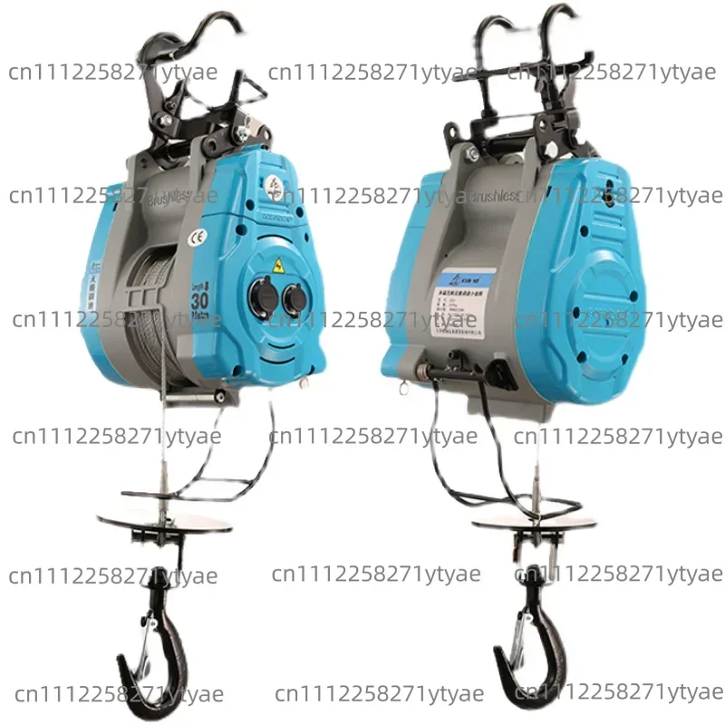 The 4th Generation Stepless Speed Regulation Brushless Variable Frequency Electric Hoist 220V Suspension Lifting Household Crane
