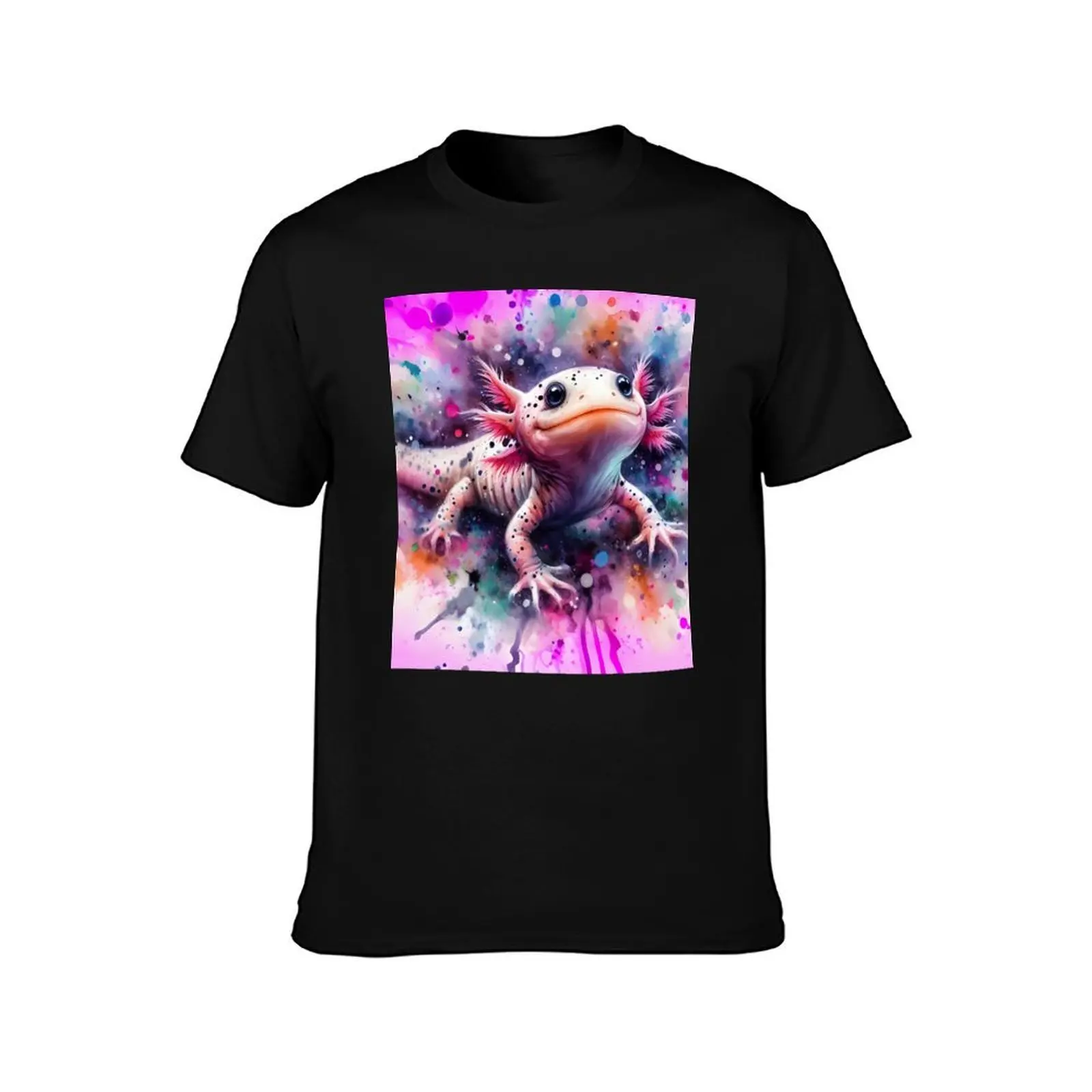 Axolotl Art #88 Axolotl Lovers T-Shirt Sweat Absorbing Sports Tee Shirt T-Shirt