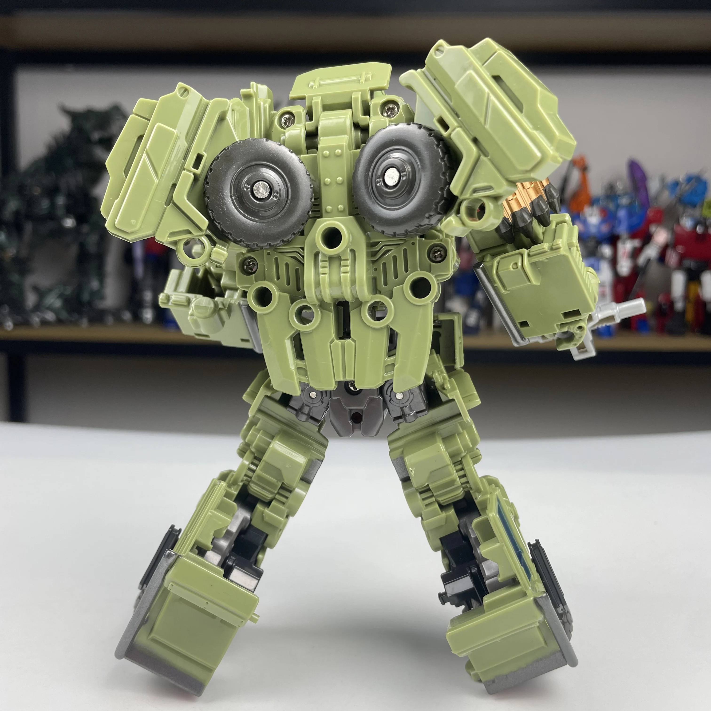 TAIBA juguetes transformadores YS06 18cm Hero Insspector versión de aleación película 5 Hound coche Robot modelo coleccionar figuras de acción