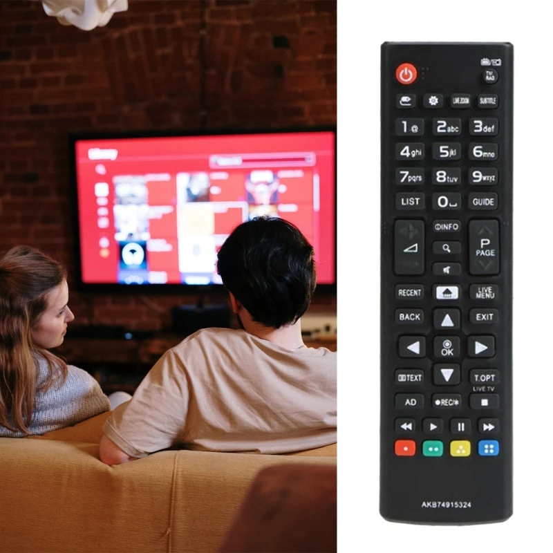 교체용 스마트 리모컨 AKB74915324 설정이 필요하지 않음 경량 리모컨 미끄럼 방지 리모컨