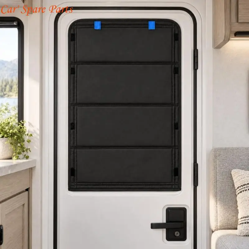 Y4UA Motorhome Door Window Shade, Door Glass Shade, with Soft Fabric Construction for Covering Direct Sunlight, Adding Privacy,