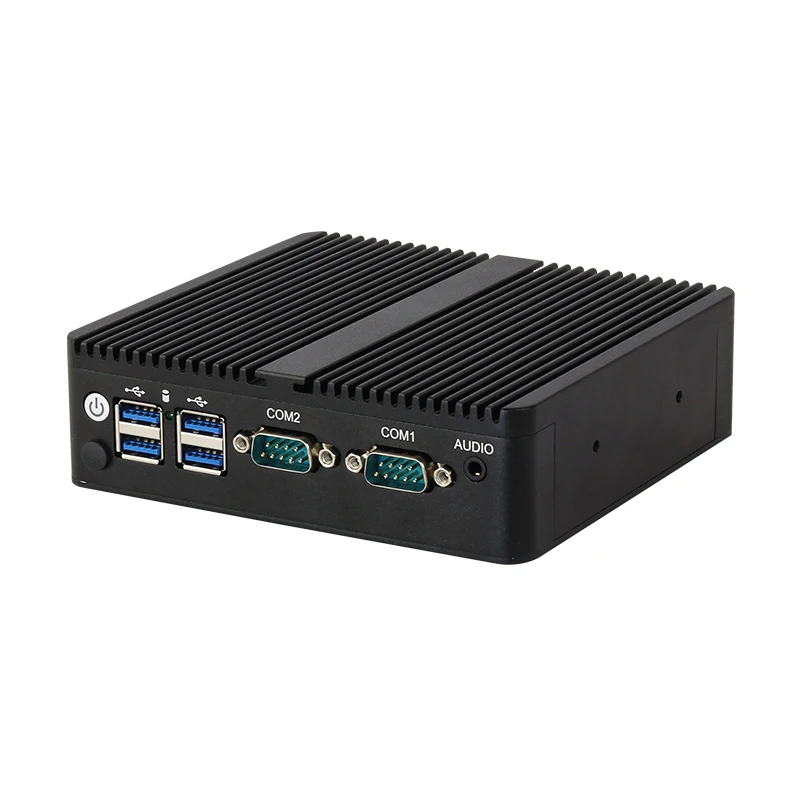 Helorpc Mini Industrial sin ventilador con Inter Celeron J6412 compatible con WIN10 Pfense con 2xGigabit LAN 6xUSB 1xHDMI 1xVGA computadora