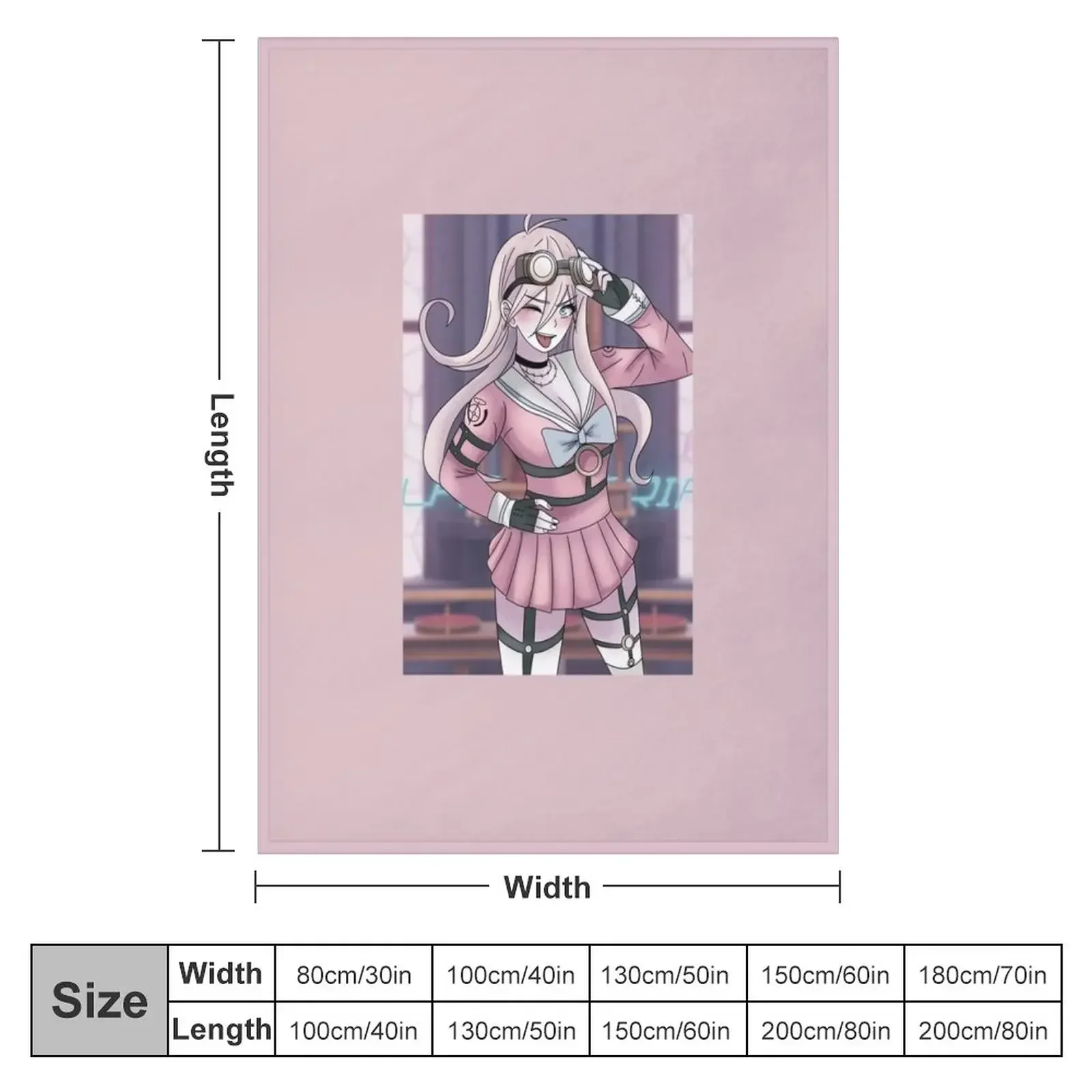 Miu Iruma Throw Blanket Nap Summer Beautifuls Blankets