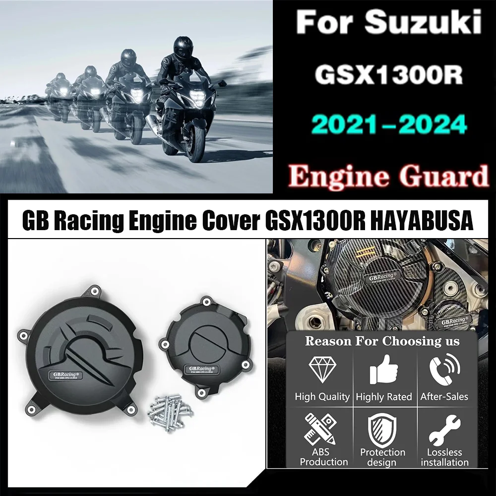 GB Racing Engine Cover GSX1300R HAYABUSA 2021 2022 -2024 For SUZUKI Motorcycle Alternator Clutch Protection Cover Accessories