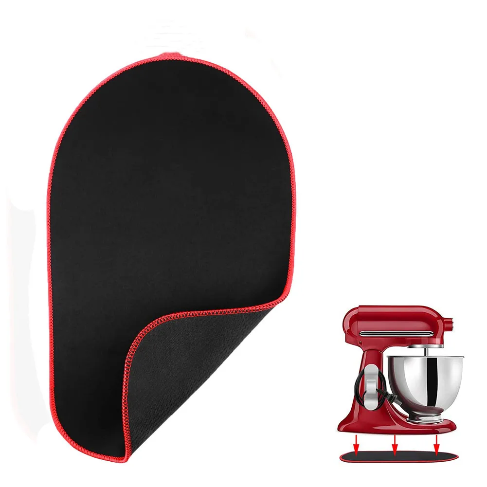 1pcs Sliding Mat  For KitchenAid Stand Mixer Mixer Slider Mat  Kitchen Mixer  Accessories Slider Mat Black/red