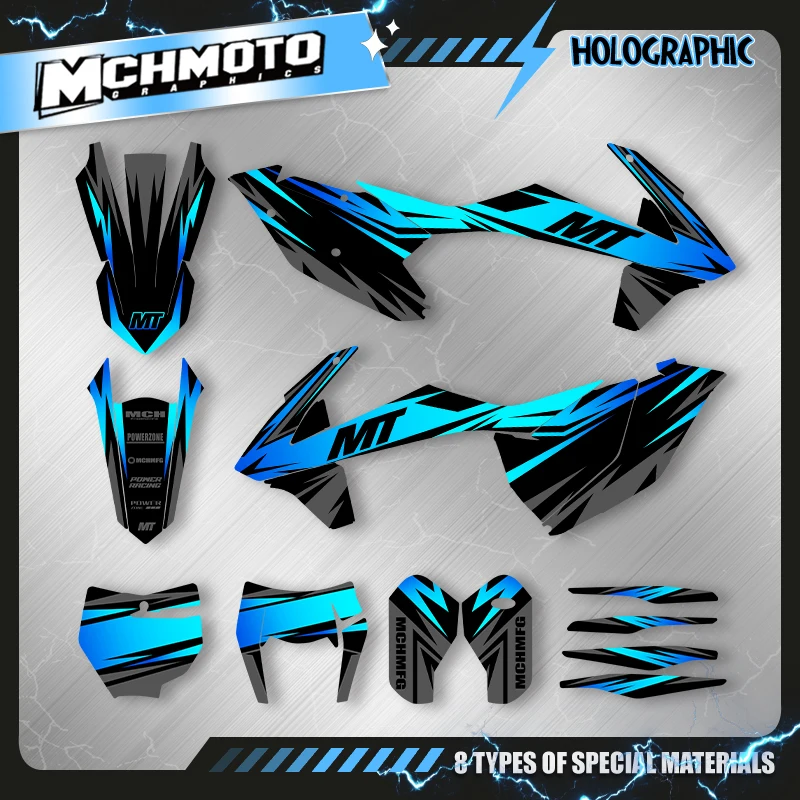 MCHMFG Custom Team Motorcycle Graphics Decal Stickers Kits For KTM SX SXF 2016-2018 EXC XCW 2017 2018 2019 003