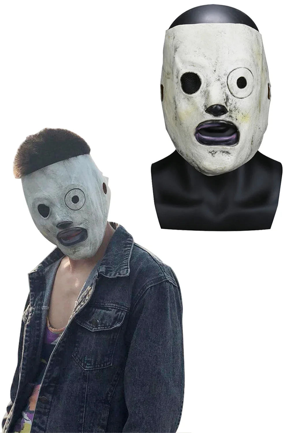 Mick Mask Band Slip Cosplay para homens, acessórios de traje de nó, capacete masculino, Halloween Masquerade, vestir-se, Joey