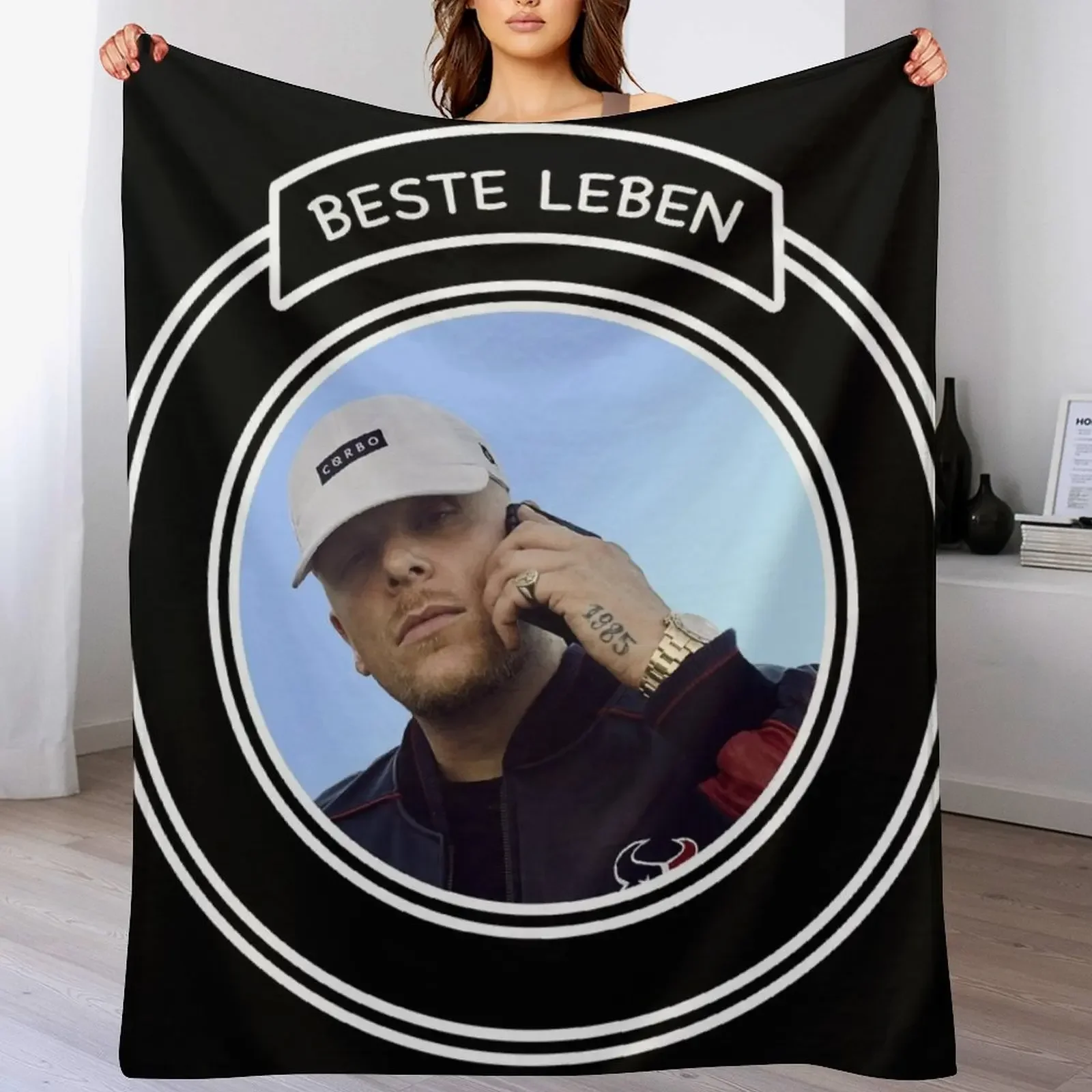 

Bonez MC Throw Blanket sofa bed christmas decoration Luxury Designer Luxury St Blankets