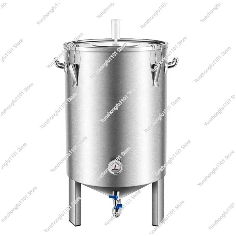 

60L Fermentation Tank Stainless Steel Conical Fermentation Tank Storage Bucket Wine Fermentation Brewing Kit for Home Brewing
