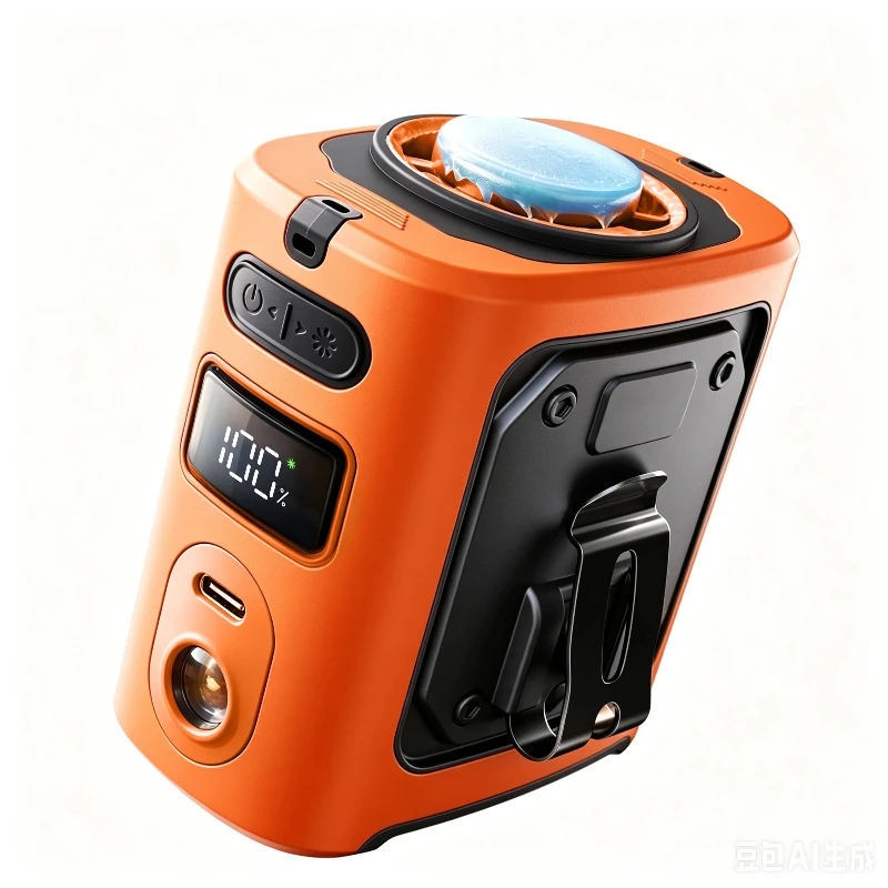 Ventilador Waistban Rechargeable Clip-On Waist Fan with Ice Cooling Plate, 8000mAh Portable Hands-free Belt Fan for Campin