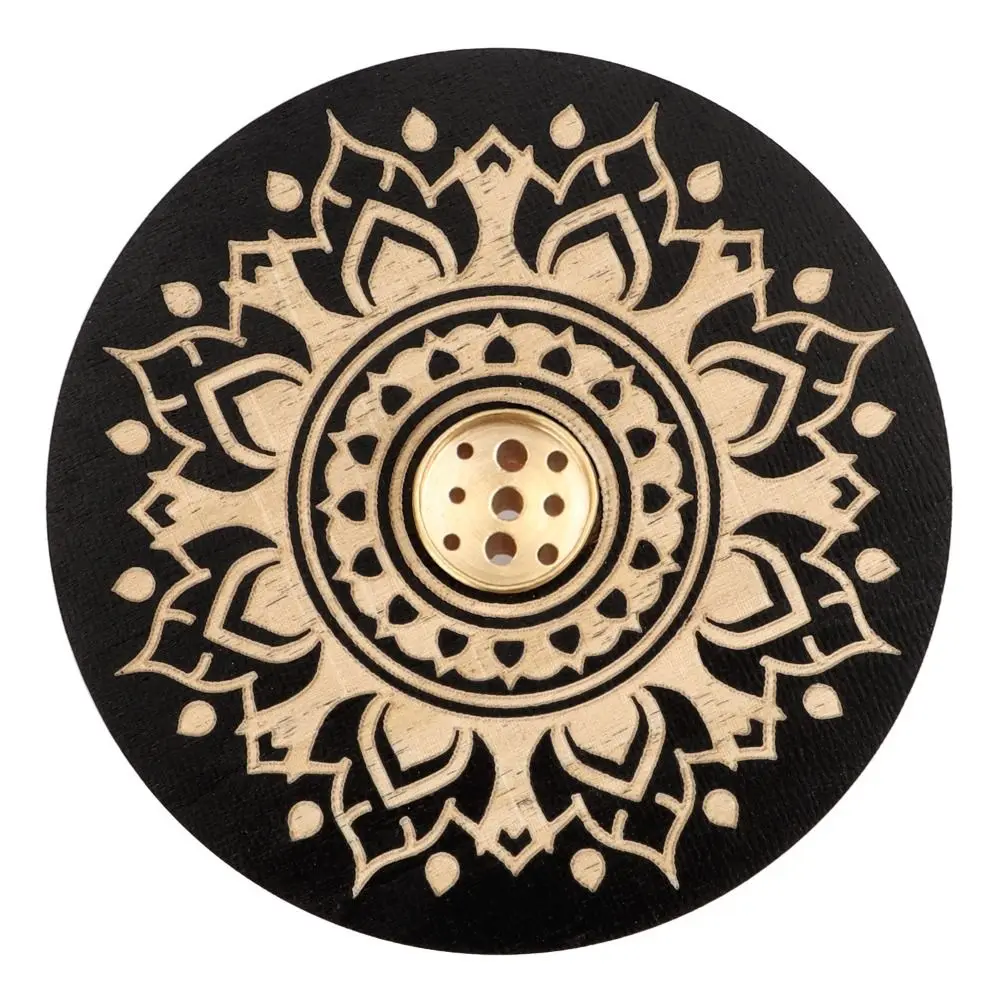 New Wood Incenses Holder 10cm Room Fragrance Accessories Aroma Stand with 9 Different Holes Burner Incense Holder Home Supplies