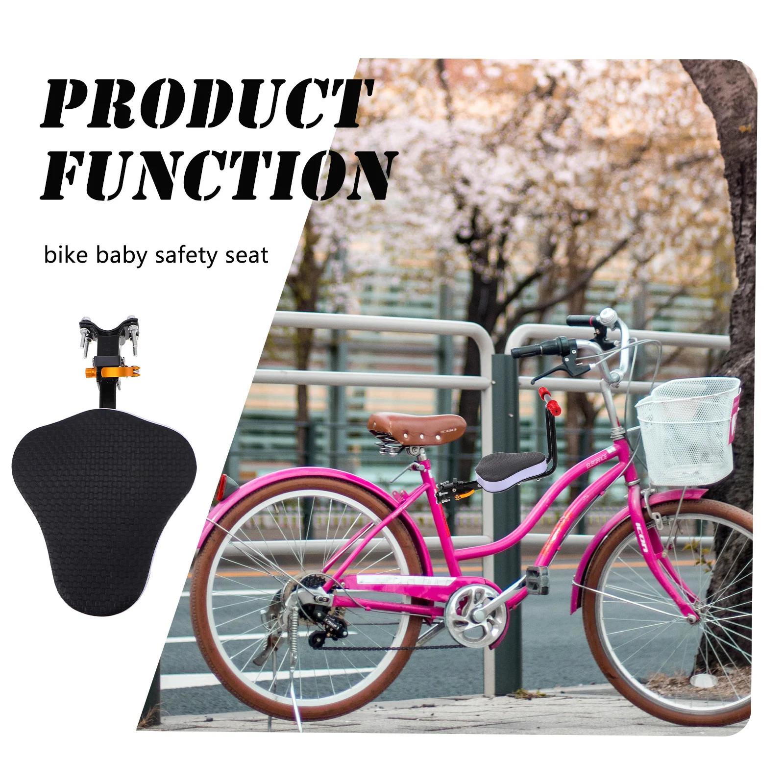 1 set Children Safety Seat For Electric Bike, Durable Kids Saddle With Backrest, Comfortable Cushion, Stable Mounting, Seat For
