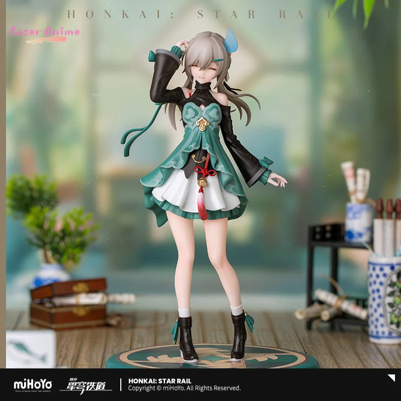 

Игра Honkai Star Rail Qingque 1/10 Косплей Настольная коллекция украшений Аниме Мультяшные аксессуары Подарок на Хэллоуин