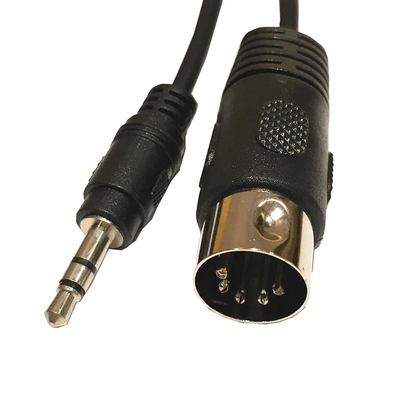 3.5mm Stereo Jack Audio Cable 3.5 Mm Aux Male To MIDI Din 5 Pin MIDI Male Female Plug 0.5m For Microphone MIC