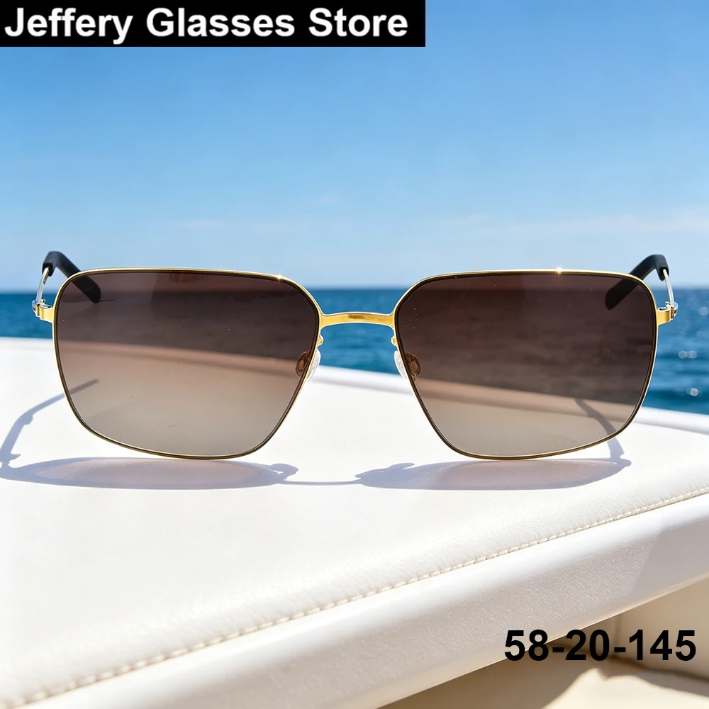 

Модные мужские поляризационные солнцезащитные очки без винтов, ультралегкие, с защитой от бликов, UV400, для вождения, подходят для любого типа лица