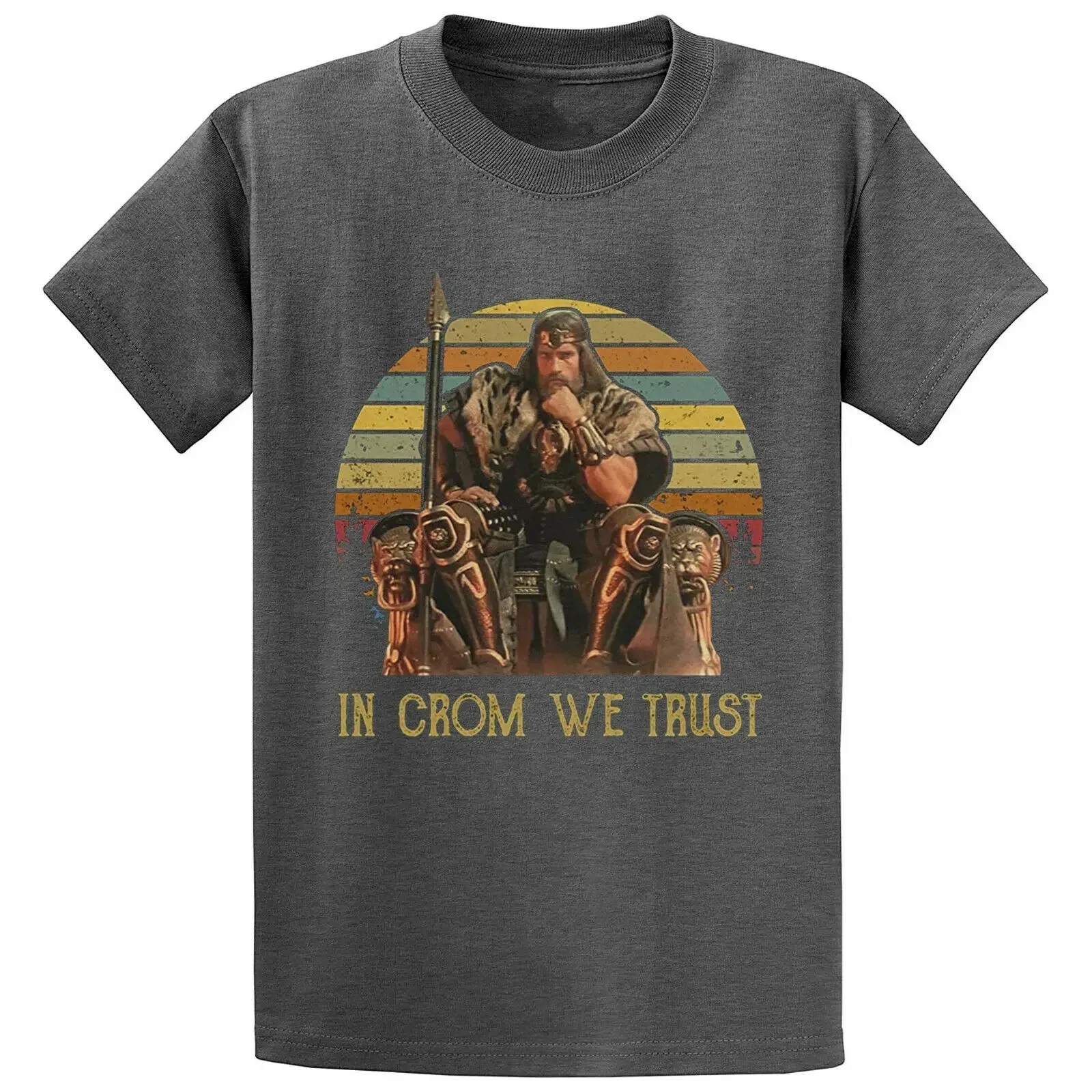 Conan The Barbarian Movie Corin Action Dark Heather T-shirt MNH050621025