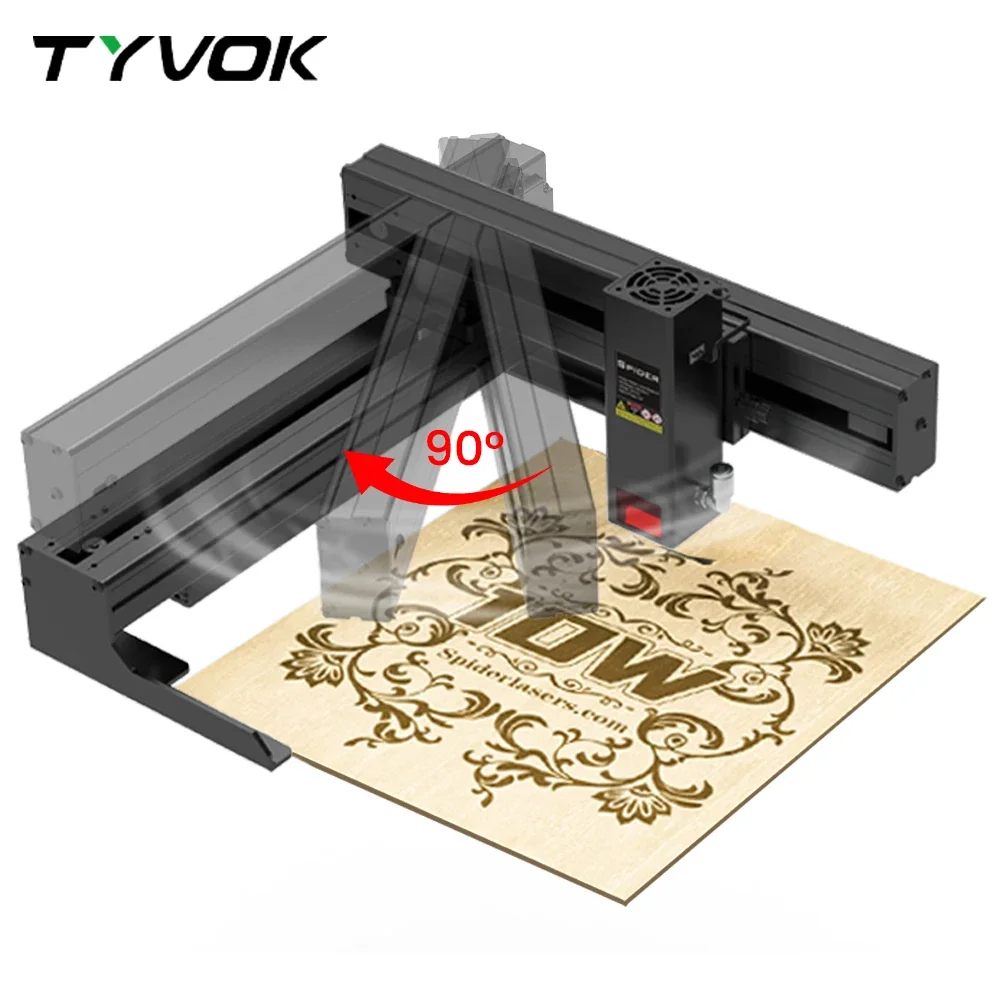 Tyvok Laser Engraver Spider A1 With Wifi Offline Control Bluetooth 5W/10W Laser Cutting and Engraving Machine DIY Tools 445±5nm